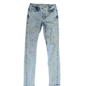 AllSaints Dax Acid Wash Skinny Jeans, W25